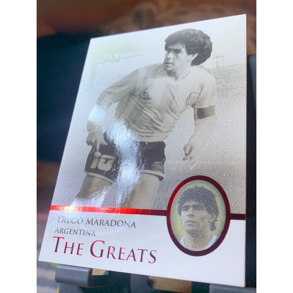 2013 Futera Unique Diego Maradona Argentina The Greats Red Ruby /240